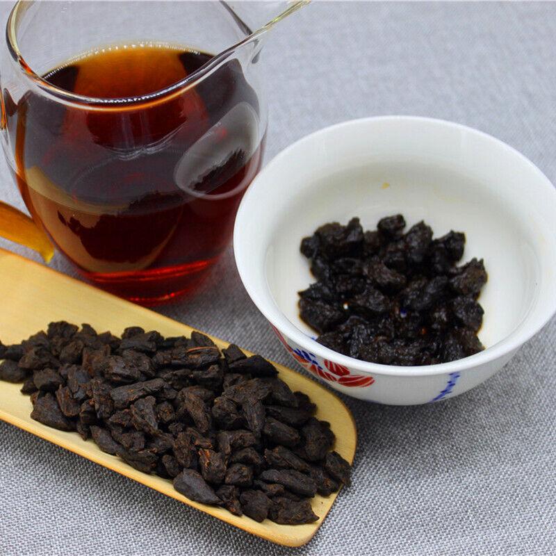 Yunnan Pu'er Çay 500g Bez Çanta Çay Fosili Menghai Olgun Çay Pu'er