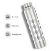 Stainless Steel Cubix Water Bottles Set of 3, 1L Each | Rust-Resistant, Shatter-Proof, Spill-Proof | Food Grade Steel | Office, School, Travel |