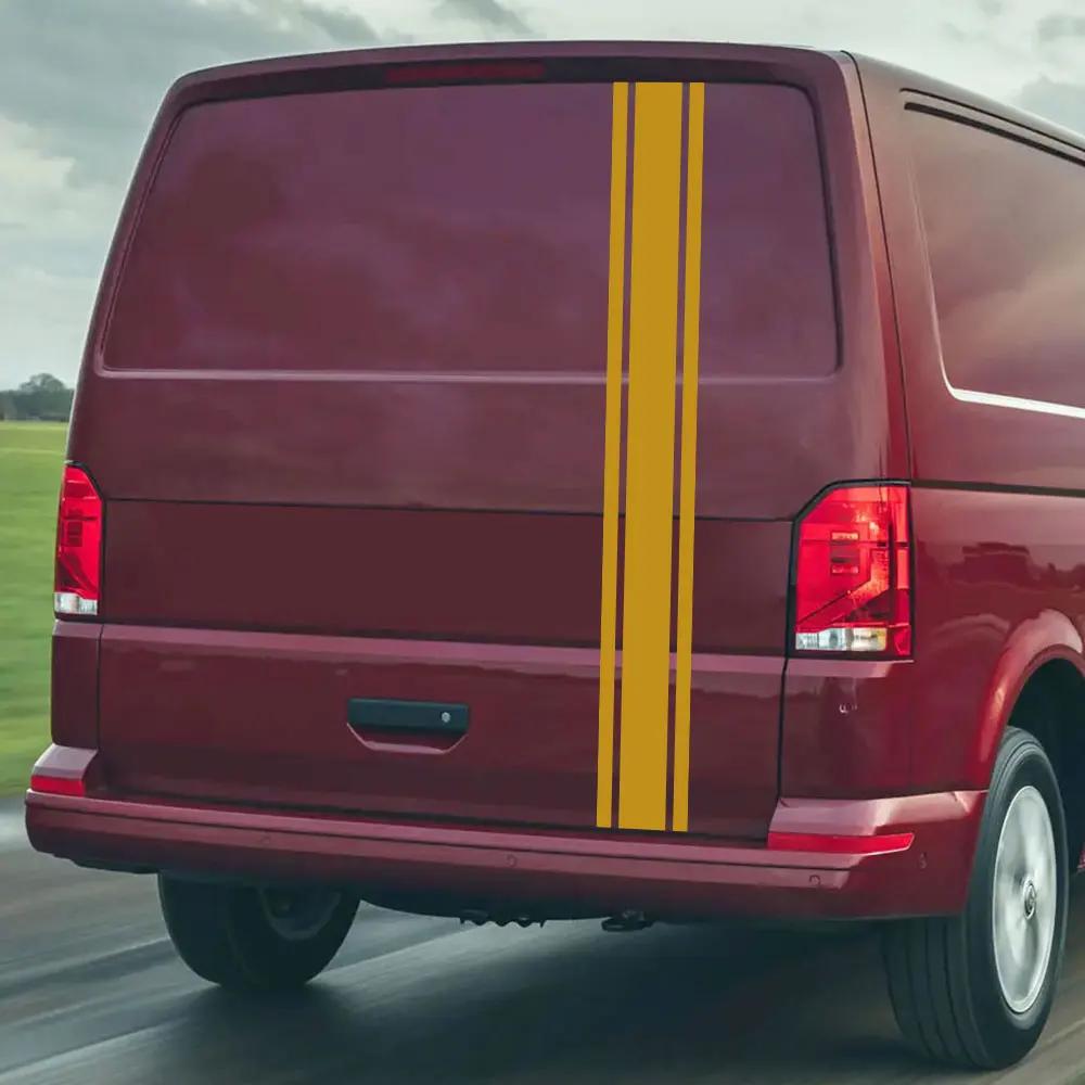 Pegatinas Traseras para Maletero de Coche Para Volkswagen VW Transporter T3 T4 T5 T6 Furgoneta Camper Autocaravana Gráficos de Línea Calcomanía de Vinilo Accesorios