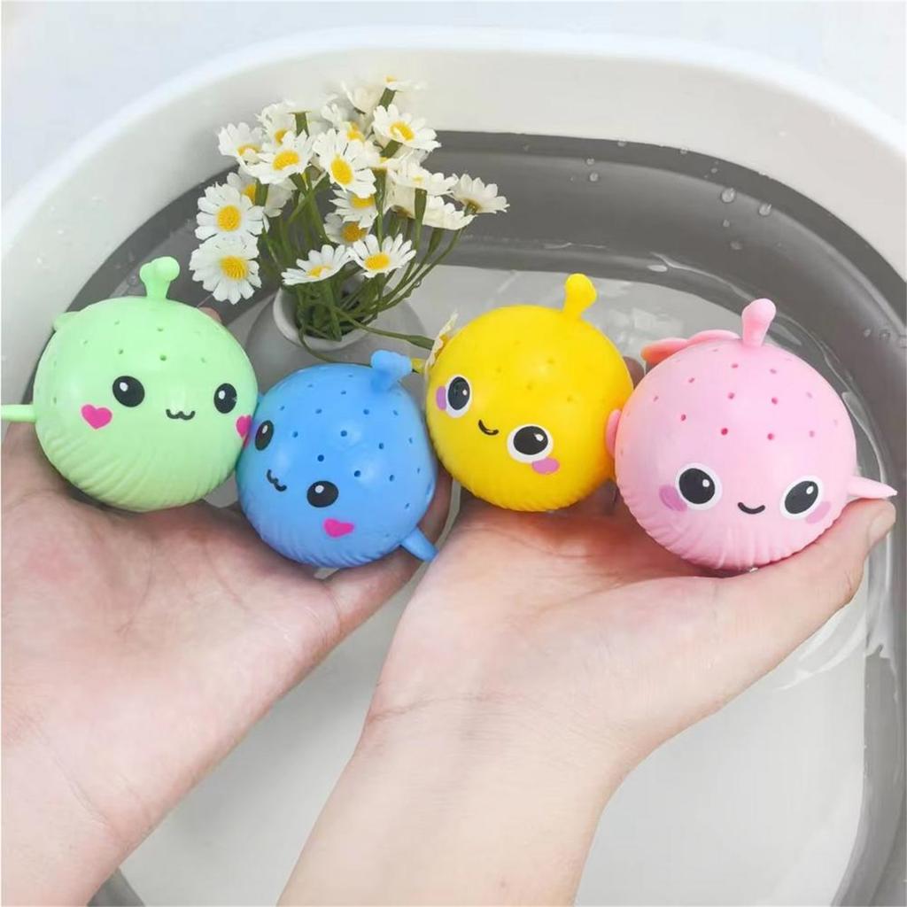Absorbent Whale Squeezable Sponge - Children's Bathing, Water Play, Stress Relief, Outdoor Parent-Child Interactive Toy (random Color)
