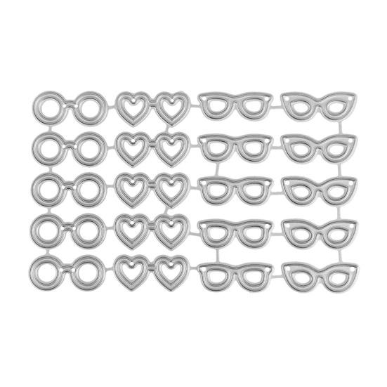 Glasses Metal Cut Dies Heart Round Shaped Sunglasses Die Cuts
