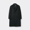 Loose Fit Cashmere Blended Wool Chesterfield Coat Black C9caw25613bk