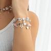 Ingemark Sweet Romantic Star Heart Pendant Bracelet Women Exquisite Imitation Pearls Crystal Glass Beads Bracelets Party Jewelry