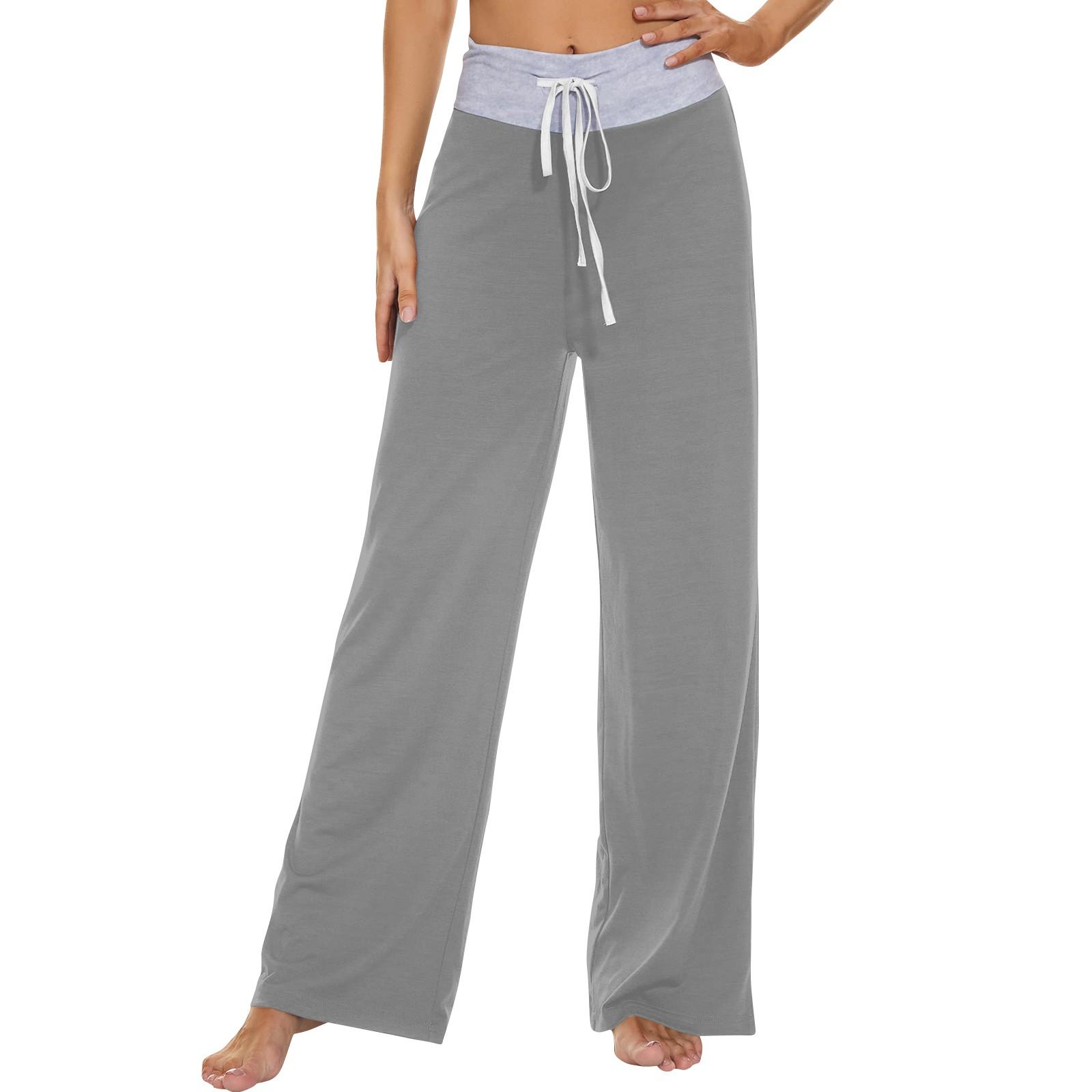 

Женские модные повседневные удобные пижамные брюки с принтом и широкими штанинами на шнурке XL