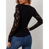 Spring And Autumn New Women'S Versatile Long Sleeve Daily Business Commuter Elegant Comfort Sexy Bottom Shirt Top
