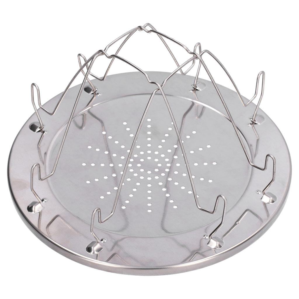 Folding Camp Stove Toaster Stainless Steel Camping Toaster Rack Holder for BBQ Party Outdoor Picnic