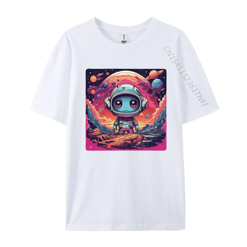 Alien City Retro Tshirt Funny Gift Space Enthusiasts TShirt Fashion Casual T Shirt Cotton Mens Tops Tees S