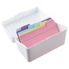 8PCS Rings Flash Card Dividers 150PCS Storage Box Office Tabbed Index Cards  Learning Note