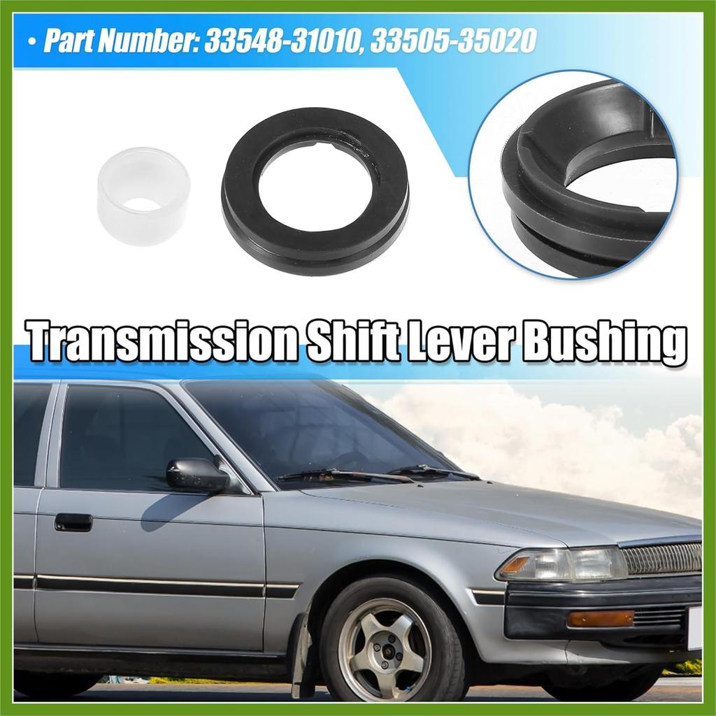 1 Zestaw Tulei Dźwigni Zmiany Biegów Manualnej do Toyota 4Runner 1984-2001 do Toyota Tacoma 1995-2004 Nr 33505-35020 Guma Biały Czarny Zielony