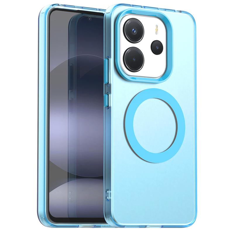 Transparent Case For Redmi Note 14 4G Case For Redmi Note 14 Magnetic Adsorption Wireless Charge Cover For Redmi Note 14 4G Case