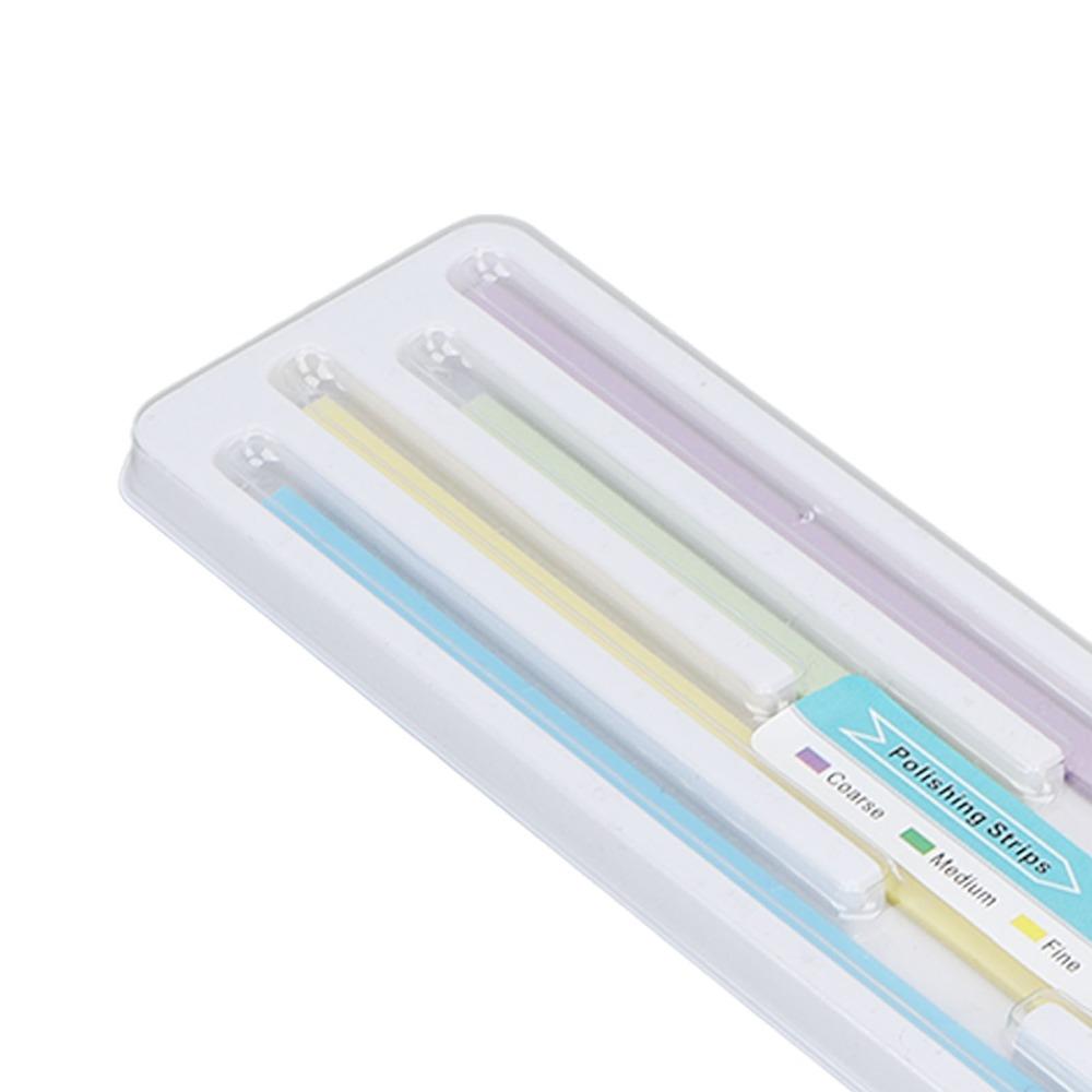 60PCS Plastic Dental Sandpaper Strips Portable Tooth Sanding Strips For Tooth Polishing