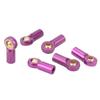 6Pcs Aluminum Alloy M3 Link Rod Tie Rod End   Head Joint Holder for 1Celsius10 RC Car