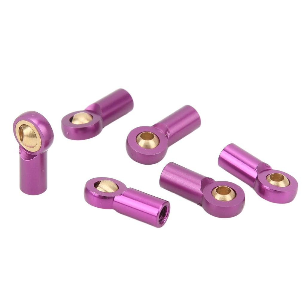 6Pcs Aluminum Alloy M3 Link Rod Tie Rod End   Head Joint Holder for 1Celsius10 RC Car