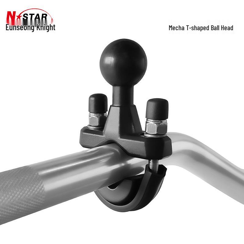 Motorcycle U-bolt Handlebar Mount with T-type Ball Head Mecha T-type Ball Head (U-bolt Tubular Mount)