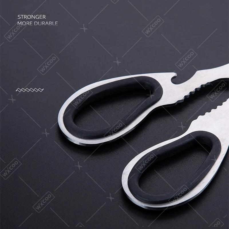 Multifunctional Stainless Steel Kitchen Scissors Sharp Food Roasting Scissor Household Powerful Chicken Bone Scissors