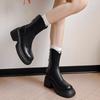 Women High Heels Ankle Boots Winter Chunky Heeled Shoes Pumps 2025 New Trend Goth Woman Casual Chelsea Short Botas Mujer