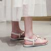 Fashion rhinestone chains thong sandals women soft bottom elastic band transparent sandalias mujer 34-43 big size crystal summer shoes