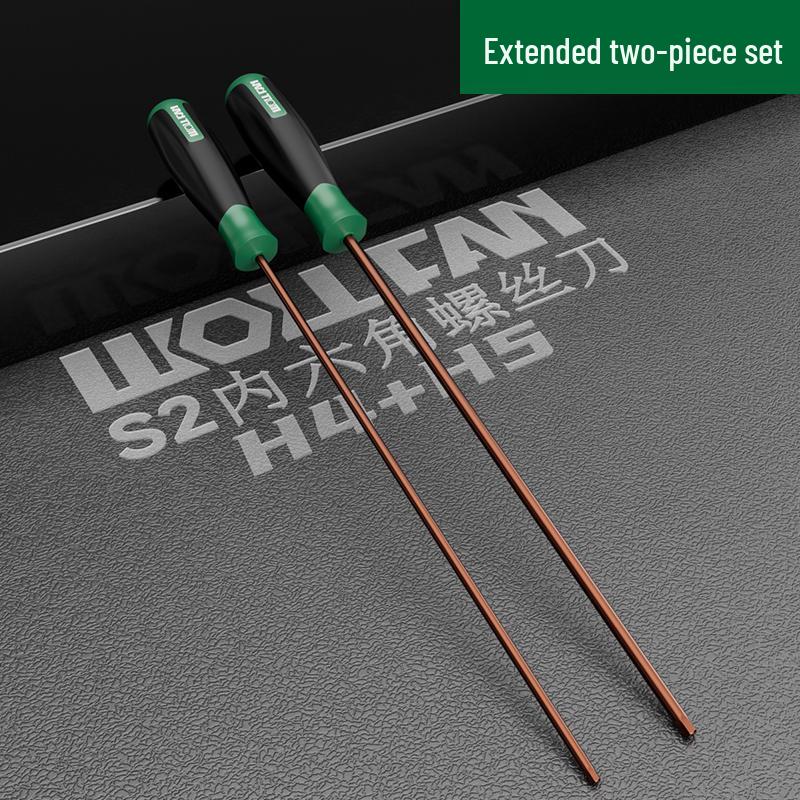 Hexagon Screwdriver Set: 6-Point Extended Handle (H2.5, H3, H6)