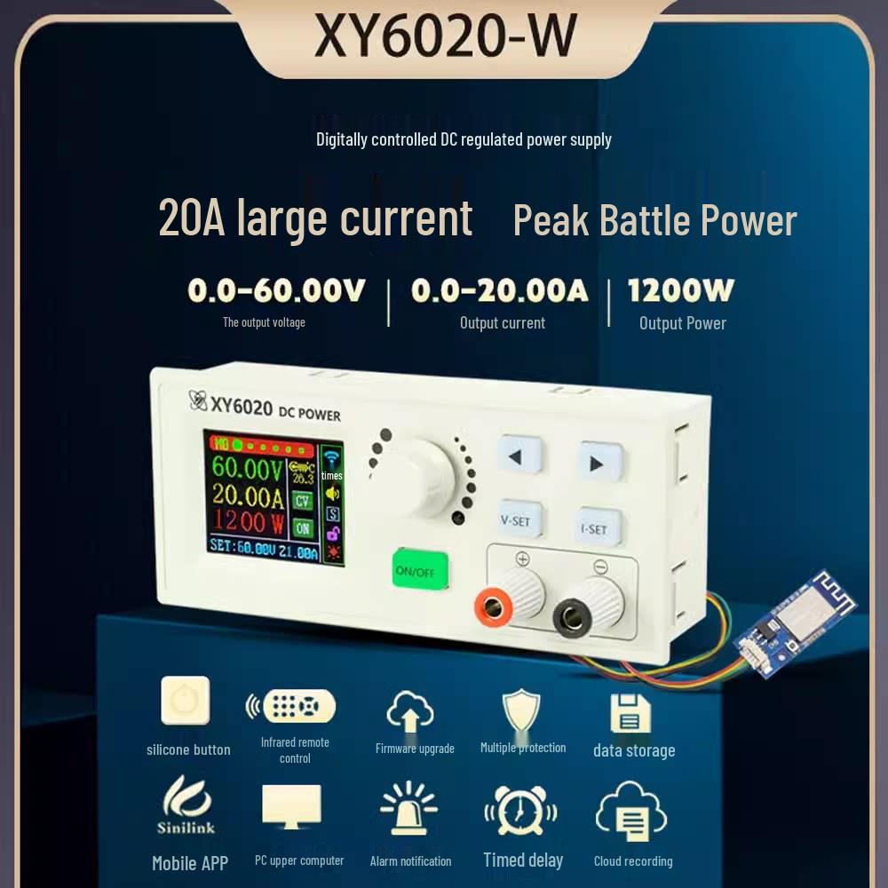 XinYi XY6020L CNC Adjustable DC Power Supply, 20A/1200W Step-Down Module, Constant Voltage & Current Repair