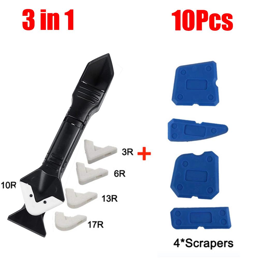 5 In1 Silicone Remover Sealant Smooth Scraper Caulk Finisher Grout Kit Tools Floor Mould Removal Hand Tools Set Sewing Spatula