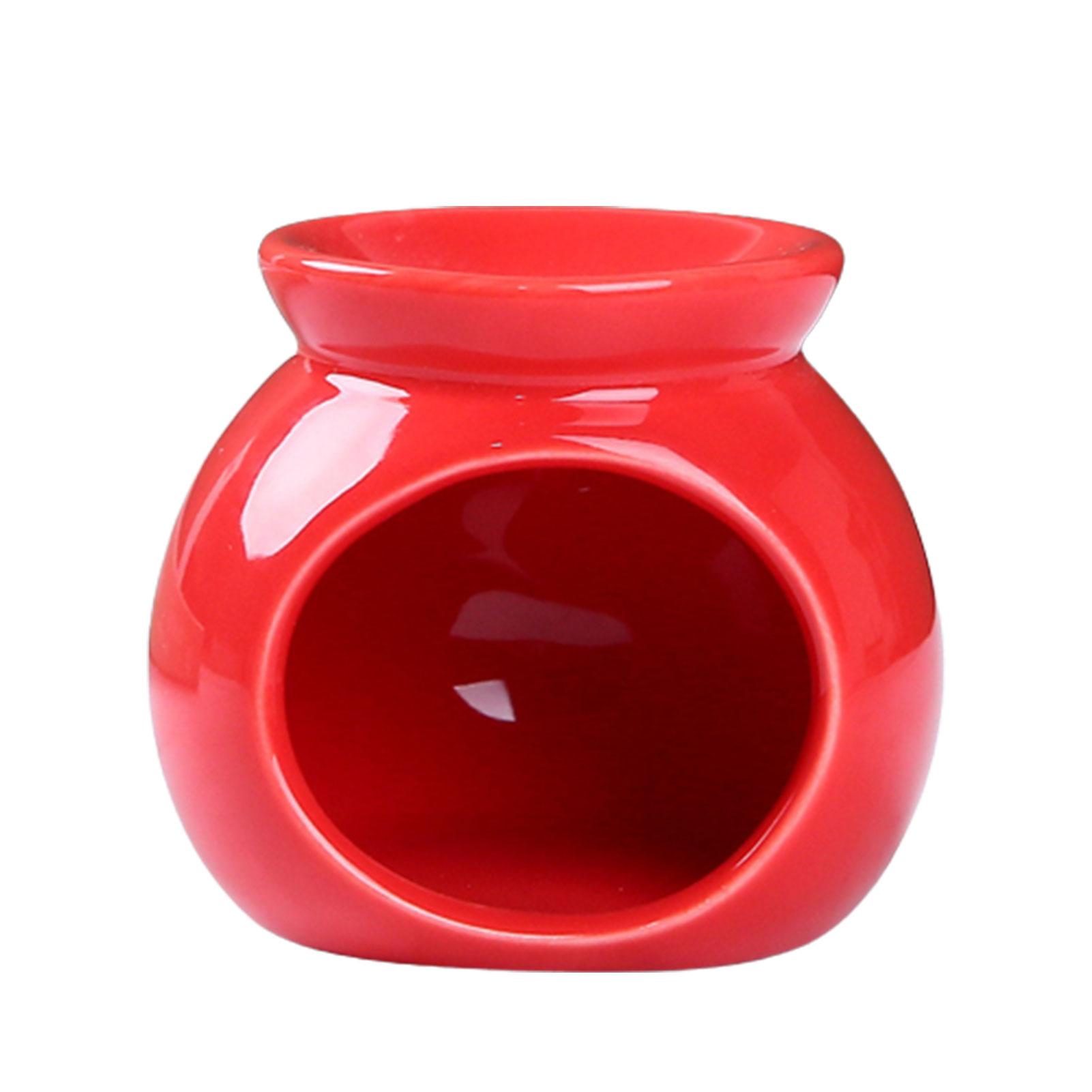 

Aroma Diffuser Aromatherapy Lamp Essential Oil Stove Decorative Ceramics Incense Burner For Living Room Study Bathroom Decor червоний