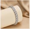 Tennis Bracelet for Women Silver Plated Cubic Zirconia Link Non-tarnish Waterproof Chunky Chain Hip-hop Jewelry Jewelry