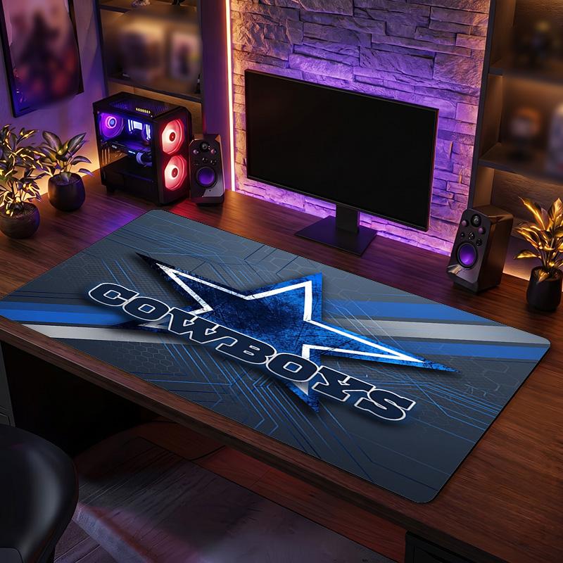 Dallas Cowboys Pattern Mousepad Anti?Slip Rubber Desk Pad For Gaming Working Desktop Decoration