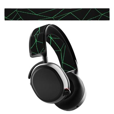 Kwmobile Pokrowiec na pałąk kompatybilny ze SteelSeries Arctis 7 Arctis 9 Arctis 9X Arctis PRO Wymienny ochraniacz pałąka Zielony / / / - Czarny/Neon