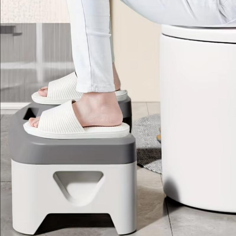 1Pc Toilet Stool For Bathroom, Comfort Toilet Stool For Adult Kids Pregnant Women, Squatting Aid Footstool, Anti Slip Thickening
