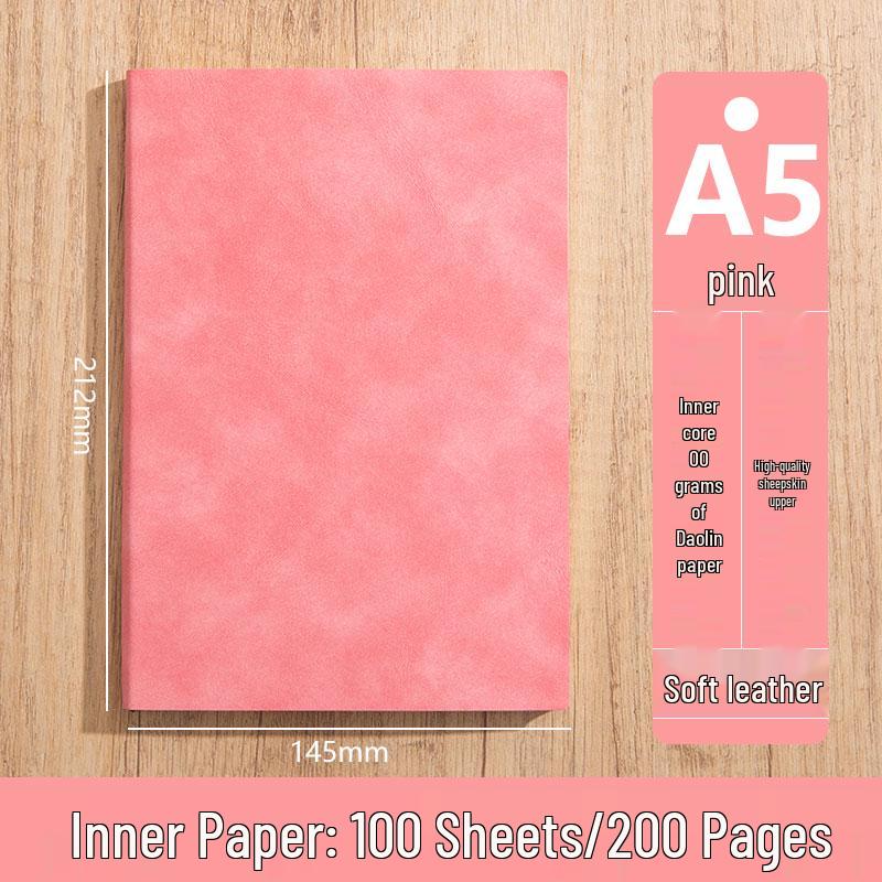 Personalized A5 Soft Leather Notebooks with Logo Printing: Custom Covers & Pages for Office Use