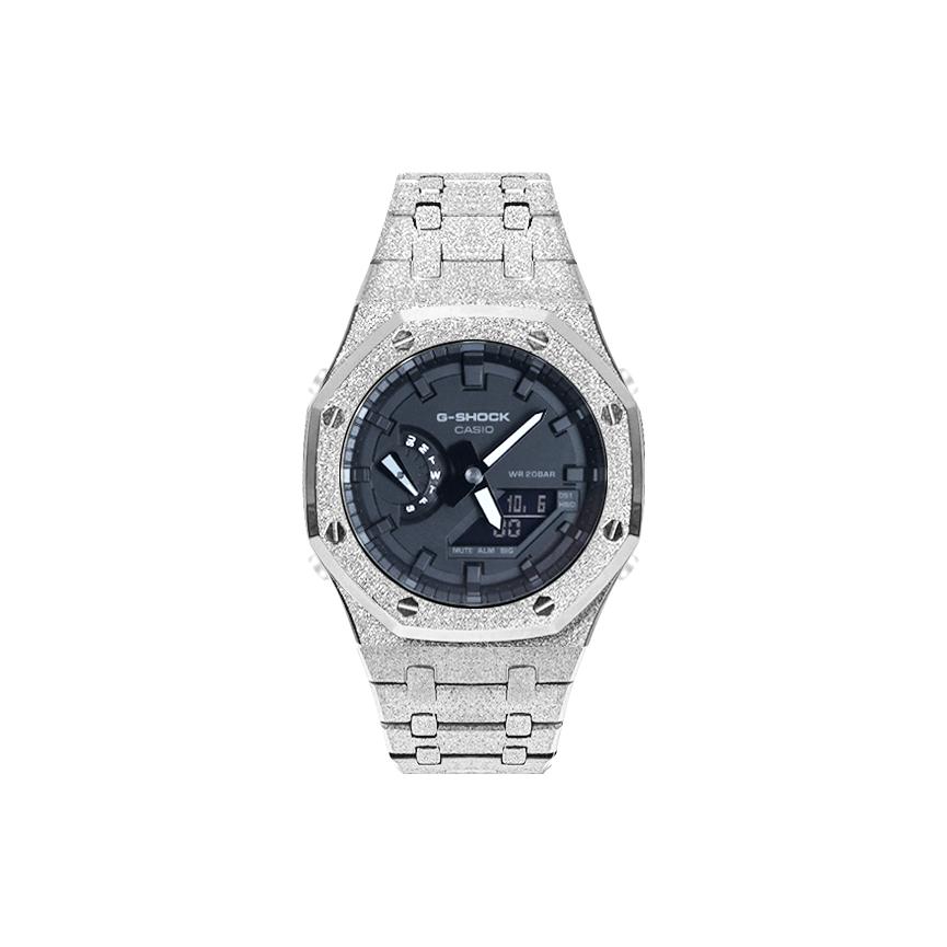 

CASIO Мужские Часы Черные Серия с Жидкокристаллическим/Аналоговым Двойным Дисплеем GA-2100-7A- Regular Watch Box