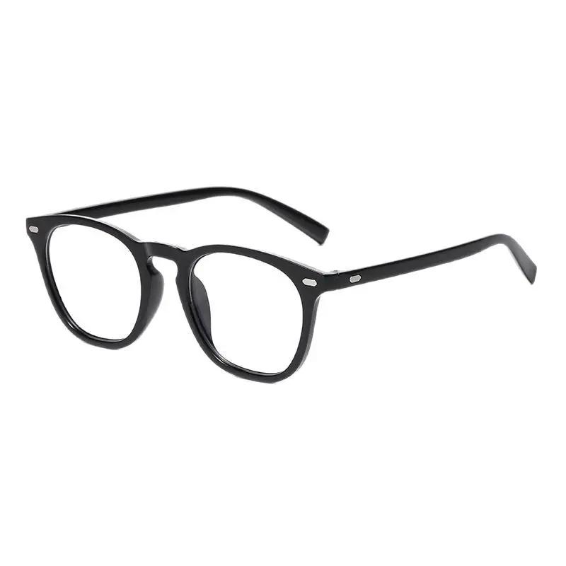 Retro Blue Light Blocking Glasses Unisex Anti Eyestrain Optical Eyewear Transparent Lens for Computer Work Protect Eyes