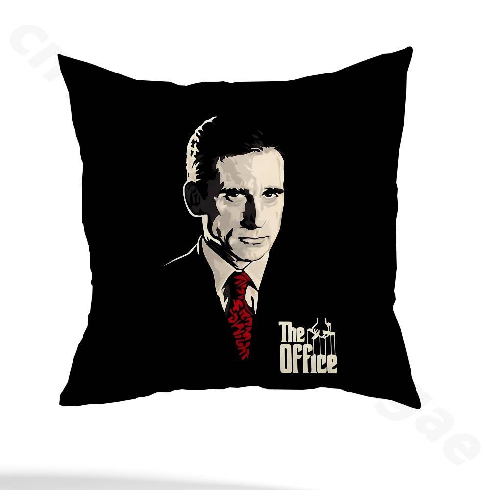 Hot TV The Office Pillow Case Square Double-Sided Printing Short Plush Sofa Cushion Cover Bedroom Bedside Pillow