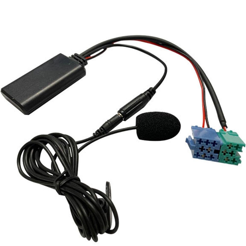 Biurlink Car Bluetooth Module AUX Adapter MIC Handsfree MINI ISO 6Pin AUX Cable for Renault Updatelist Radio
