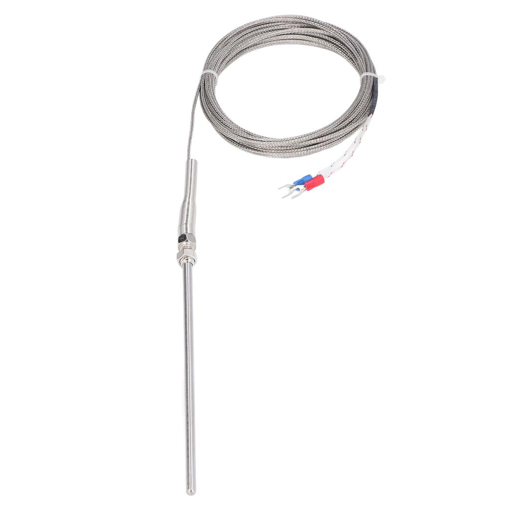 Thermocouple K Type 150mm Probe 0°C to 600℃ Quick Response 5 Meters Length Temperature Sensor Thermo