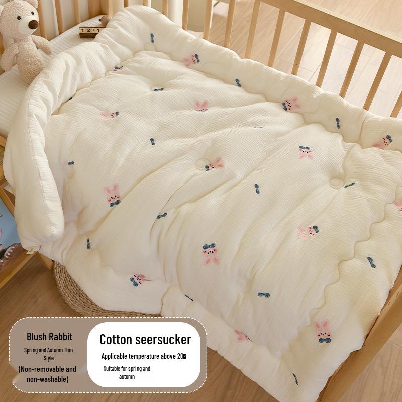 Thickened Pure Cotton Baby Quilt for Autumn/Winter - Newborn & Toddler Nap Blanket