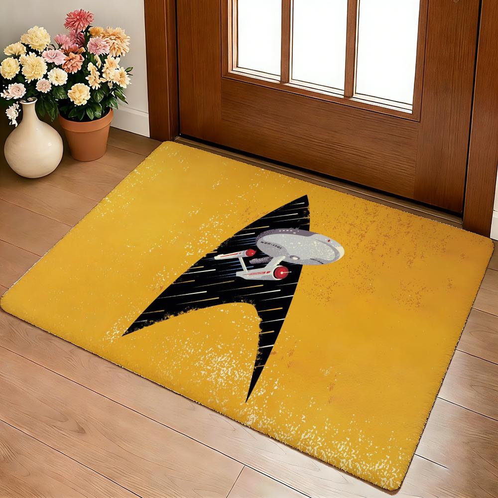 Star T-Trek Ship Movie Floor Mat Cozy Flannel Soft Thick Non-Slip Mat For Living Room Bedroom Kitchen Decor Rugs