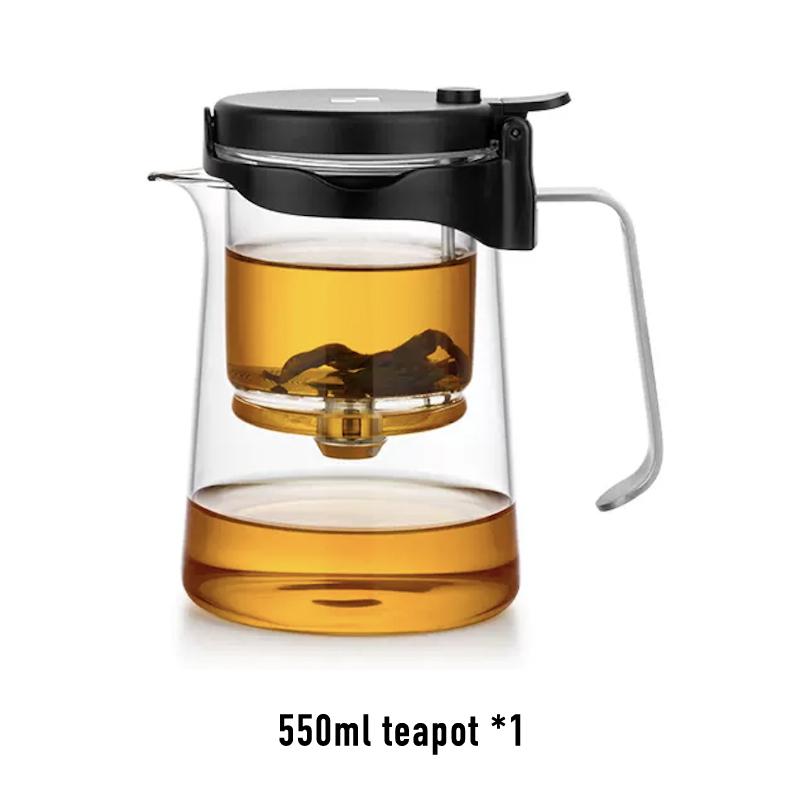 Bonston elegant cup insulation separation bubble teapot heat-resistant glass teapot simple filter tea cup