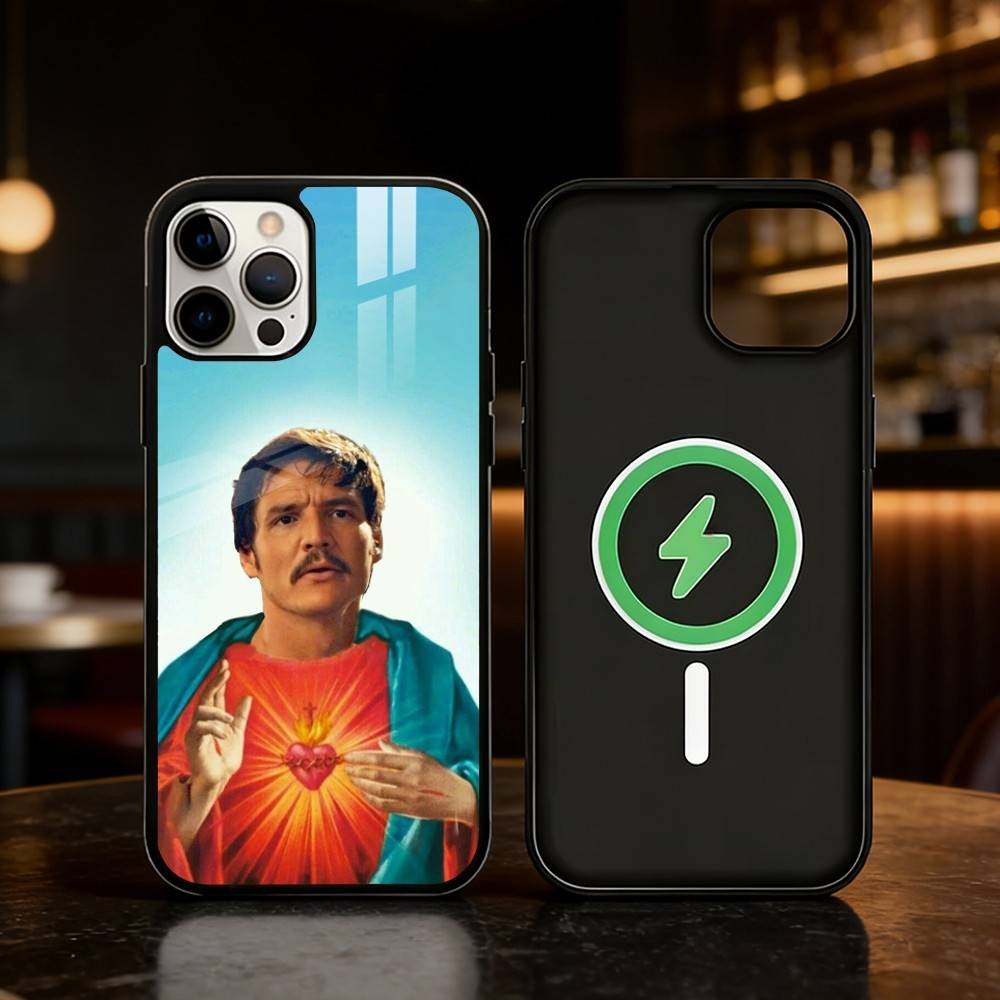 Pedro Pascal Phone Case For iPhone 17 16 15 14 13 12 Pro Max Plus for Mirror Wireless Magnetic Cover
