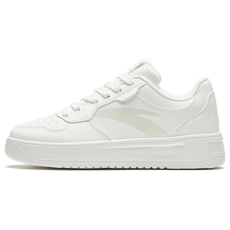 Anta Relaxed Wear Resistant And Lightweight Low Top Skateboard Shoes Women's White Sneakers 922418001Q-2