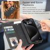 iPhone 16/15 Magnetic Leather Wallet Phone Case Cover