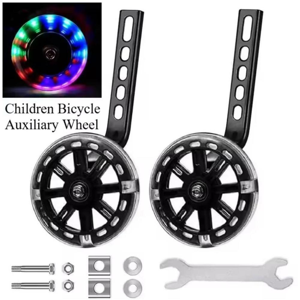 1Pair 12-20 inch Professional Training Wheels Reinforced Resistant Auxiliary Bike Stabiliser