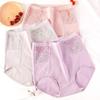 High Waist Women Panties Soft Breathable Underwear Plus Size Briefs Solid Color Lady Underpants