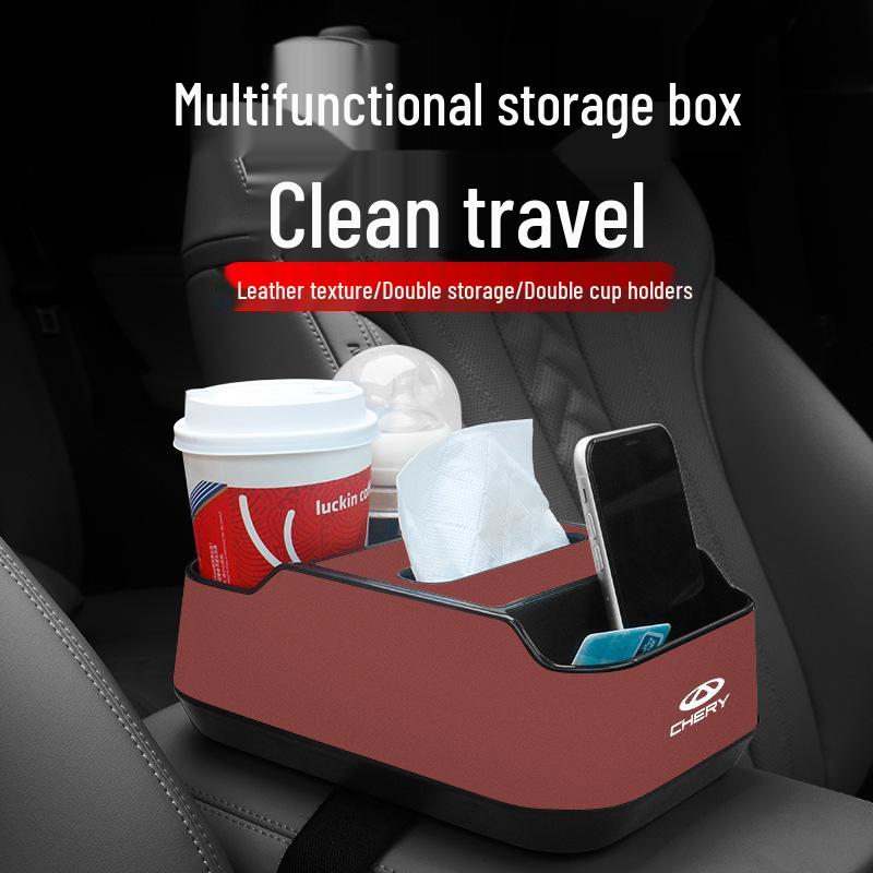 Chery Arrizo 5 Armrest & Center Console Storage Box for Tiggo 7/8 Explorer 06