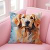 NICE CUTE Samoyed Dog Cushion Cover Pillow Case Soft Friendly Fabric  Concealed Zipper