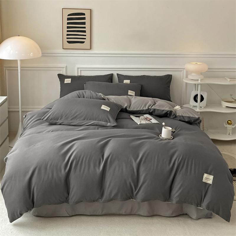 Solid Color Duvet Cover Polyester Quilt Cover 150x200 Comforter Cover Girls Boys Room Bedding funda nordica (No Pillowcase)