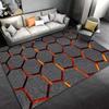 Giant 3D Volcano Magma Theme Rug Fiery Lava-Inspired Carpet for Bedroom Living Space Non-Slip Floor Mat Kids’ Playroom Doormat