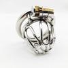 Stainless Steel Chastity Device Penis Cage Male Cock Cage with Lock Bondage Adult Sex Toys Men Scrotum Restraint Chastity Lock