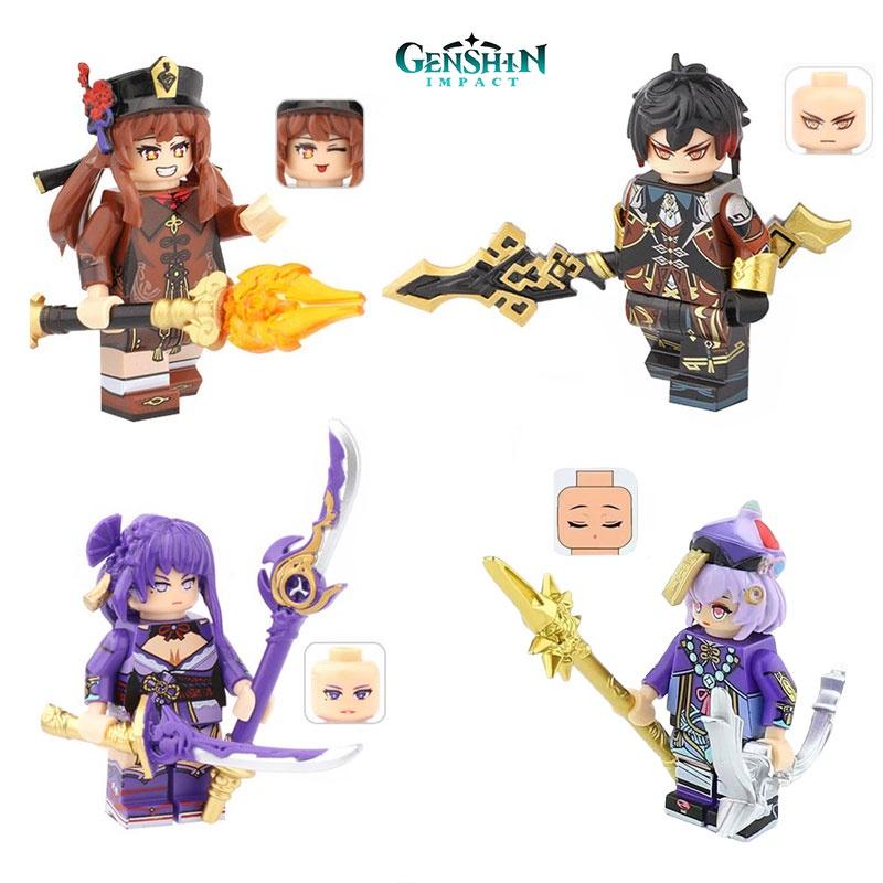 Original Genshin Impact Figur MOC Bausteinspielzeug für Kinder