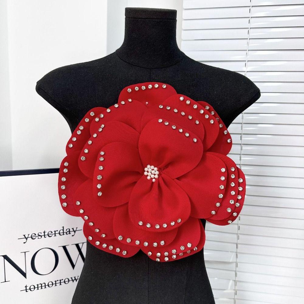Chest Flower Large Flower Applique 3D Clothing Applique Clothing Decoration Patches  Sewing
